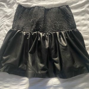 Fabrik leather skirt